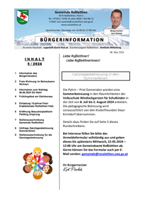 Gemeindebürgerinformation 05/2024 Rundschreiben Roßleithen